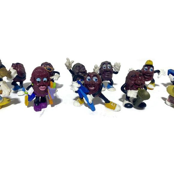 California Raisins Figurines Set of 12 Vintage 1987 2 to 3 Inches Tall - Picture 5 of 7